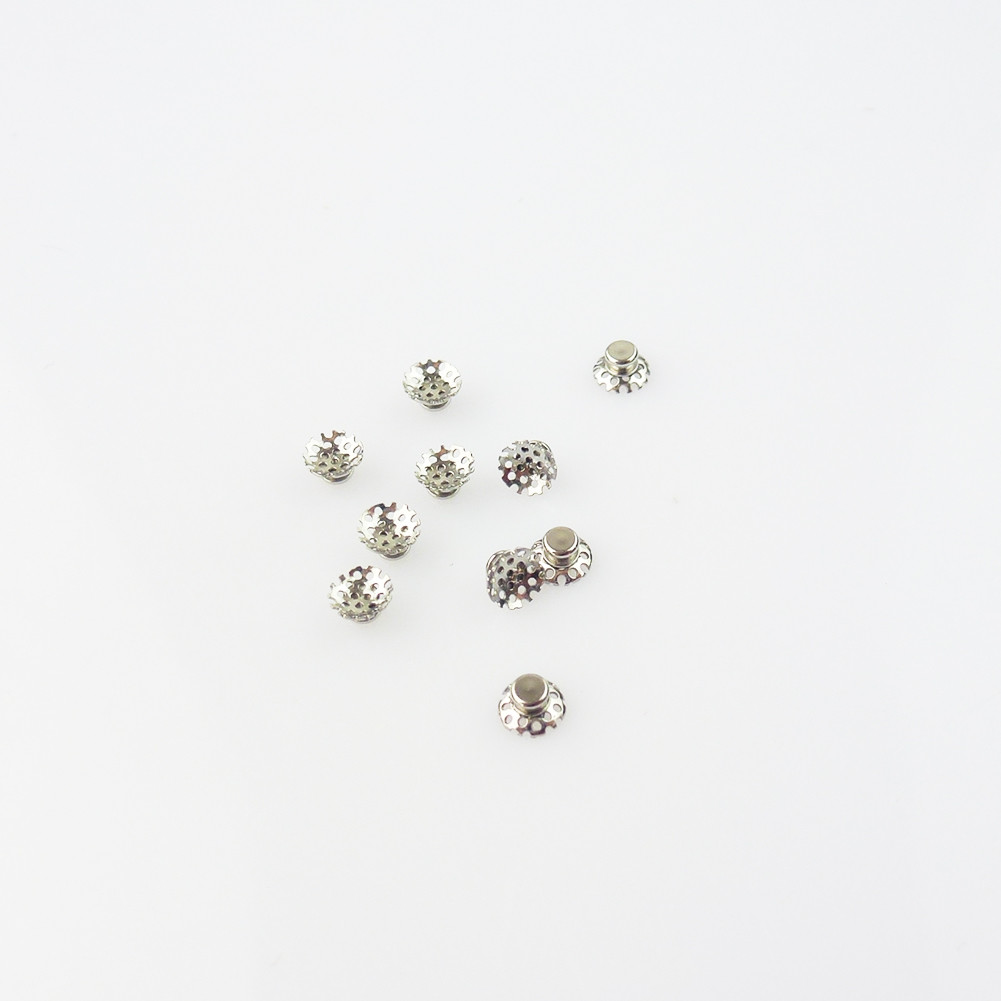 Dental Orthodontic Lingual Buttons Bondable Ceramic Round/Rectangular Base 10Pcs