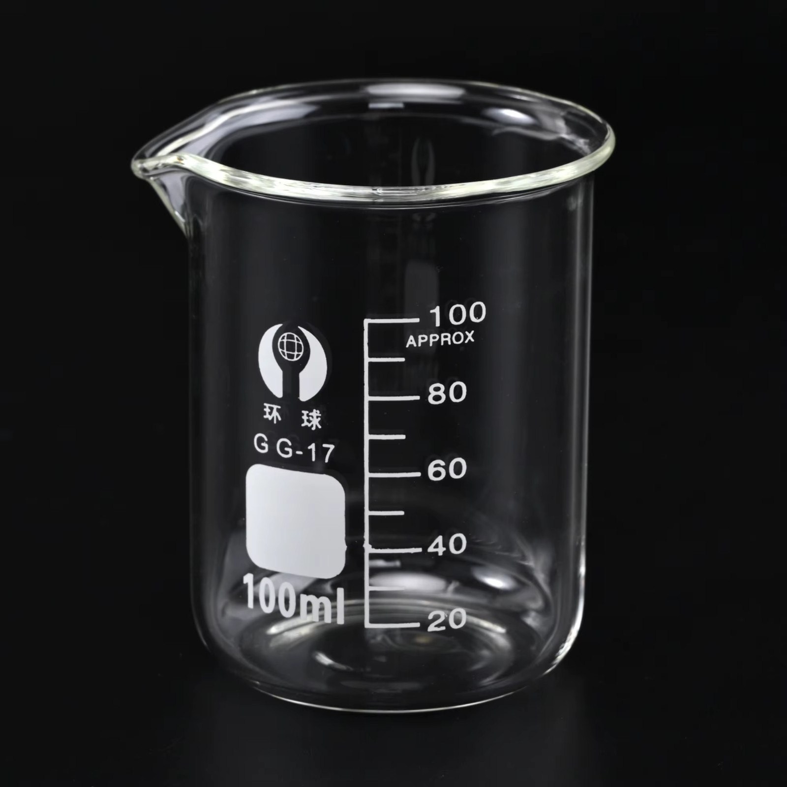 1Set Low Form Glass Beaker 5 10 25 50 100ml Borosilicate Measuring Lab Glassware