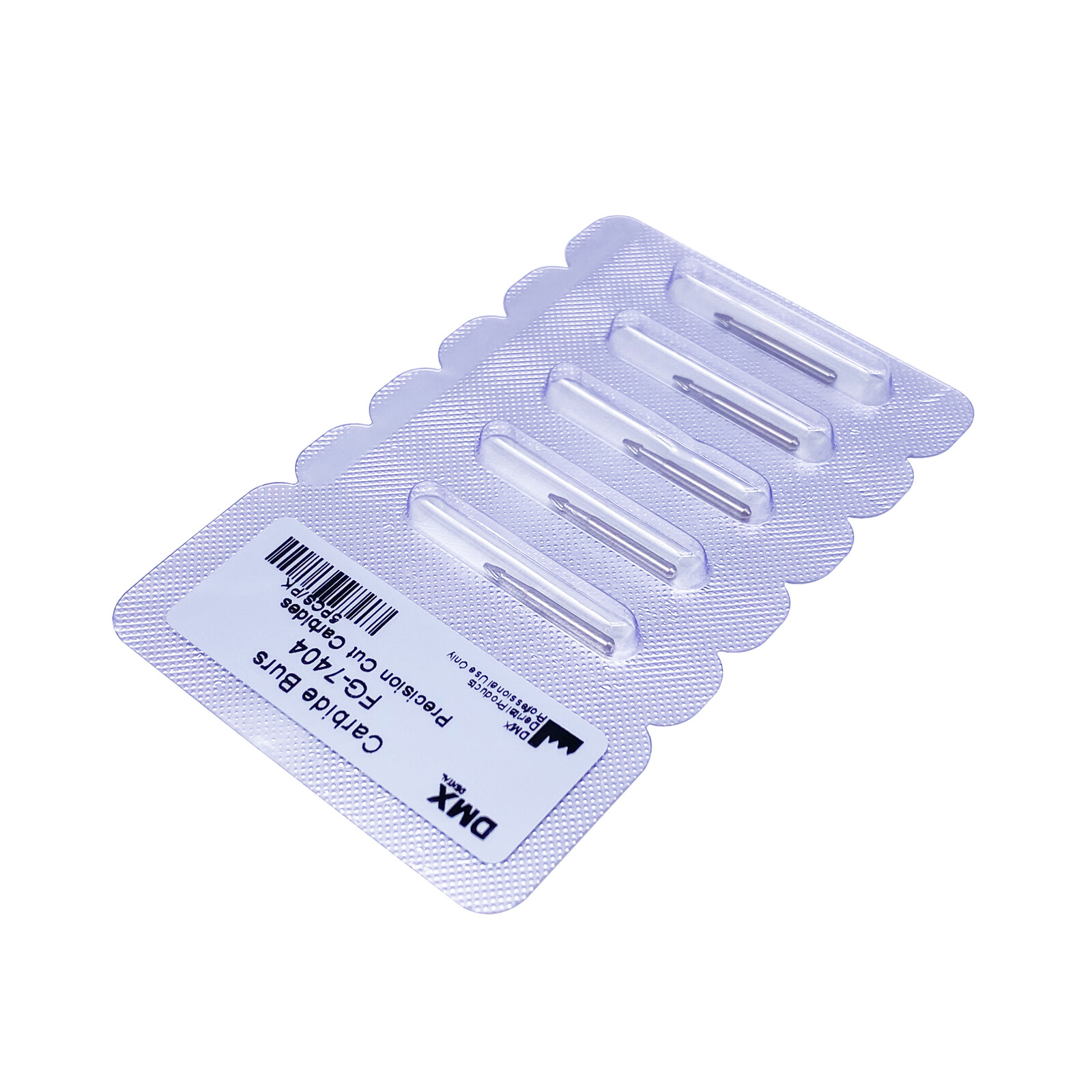 5Pcs Dental Tungsten Carbide Burs Trimming & Finishing Egg Football Bur FG 7404