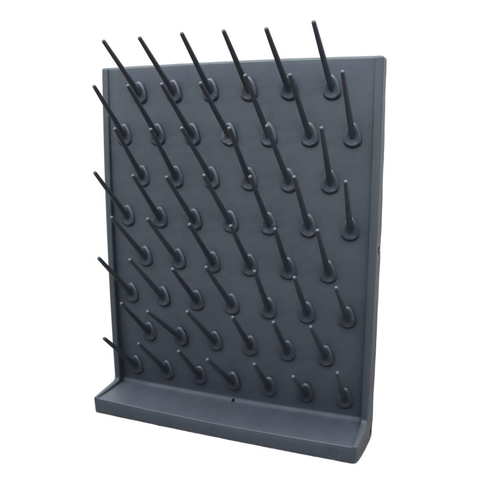 Desk/Wall-Mount 52-Pegs Detachable Flask/Test Tube Drying Rack Lab Supply