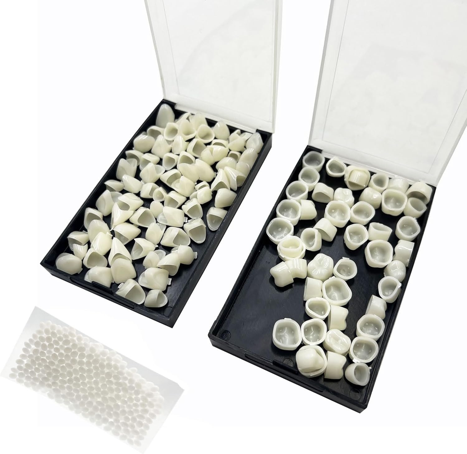 120 Pcs False Teeth Crown Repair Kit Dental Anterior and Posterior Veneers…