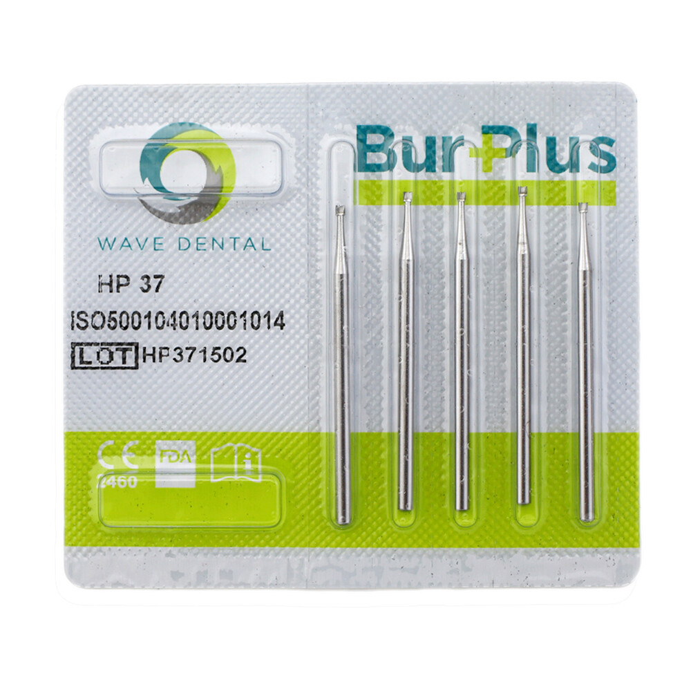 WAVE Dental Carbide Burs Straight Handpiece Bur HP 34 35 37 Inverted Cone 44.5mm