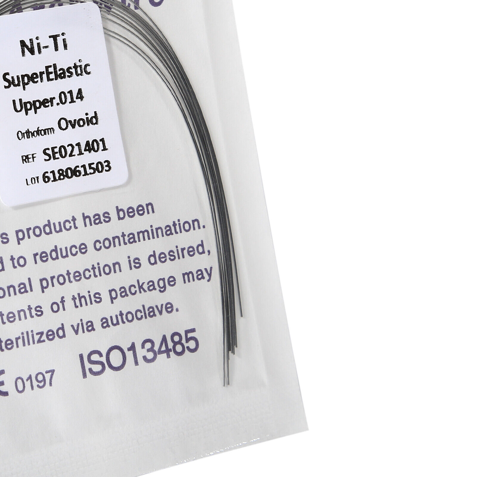 10 Pcs/Pack Dental Orthodontic Round Super Elastic NiTi Arch Wire Ovoid All Size