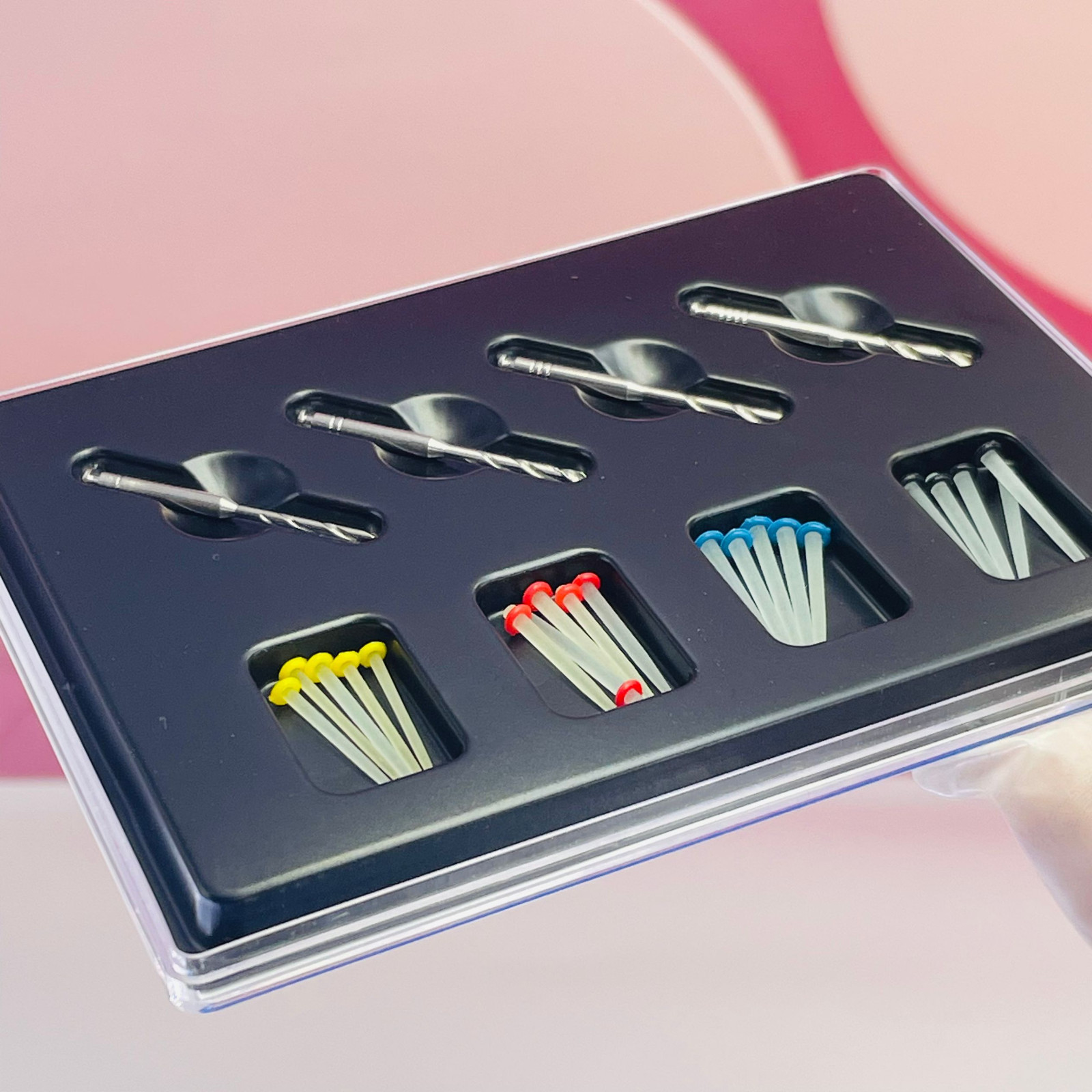 1Box Dental High-intensity Quartz straight Pile Fiber Resin Post postes de fibra