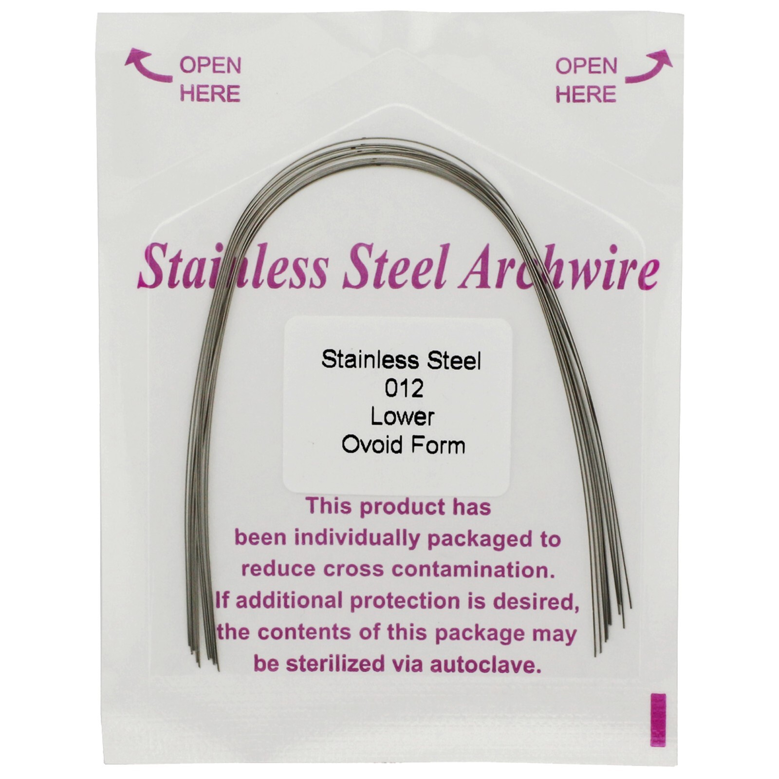 Arcos de ortodoncia acero inoxidable Orthodontic Arch Wire Stainless Steel SS