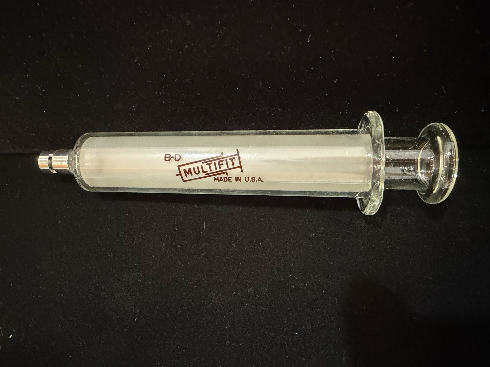 NOS BD Multifit 20cc Reusable Glass Syringe w/ Metal Luer-Lock Tip