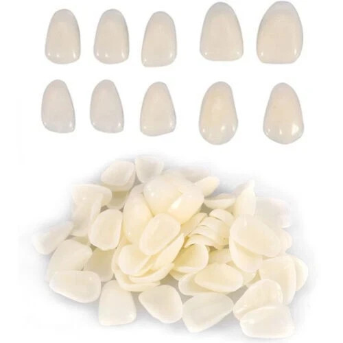 Dental 50PCS Temporary Crown Veneers for Anterior Front Teeth Whitening Resin US