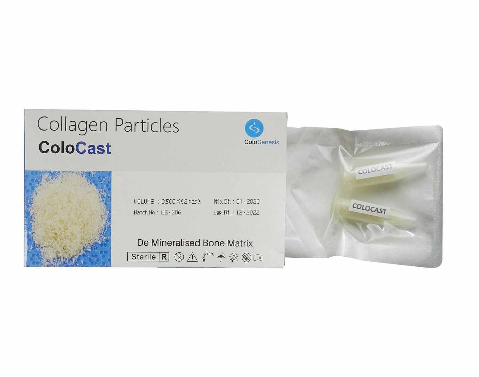10 Pack Cologenesis Colocast De Miner alized Graft 1CC, Pure Colla gen Particles