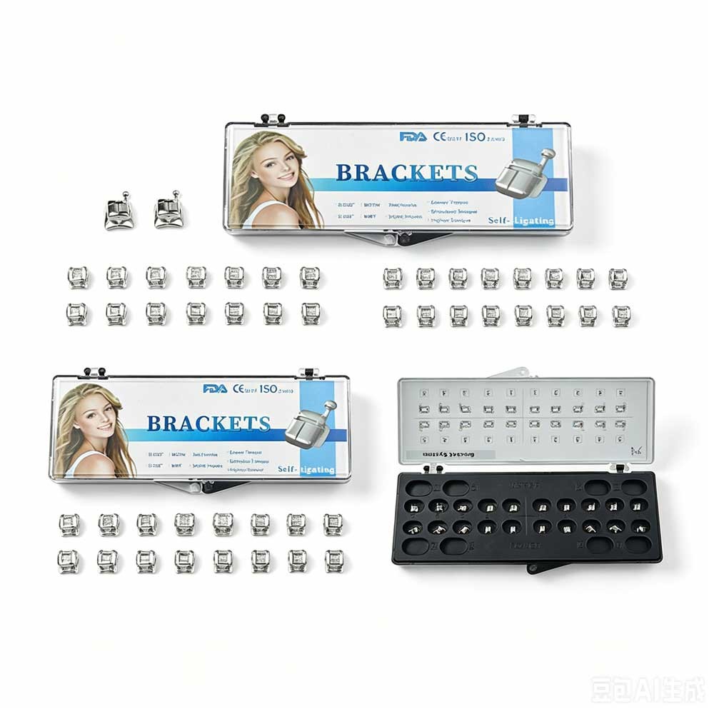 10 packs Dental Orthodontic Self Ligating Braces Bracket Mini Roth.022 Hooks 345
