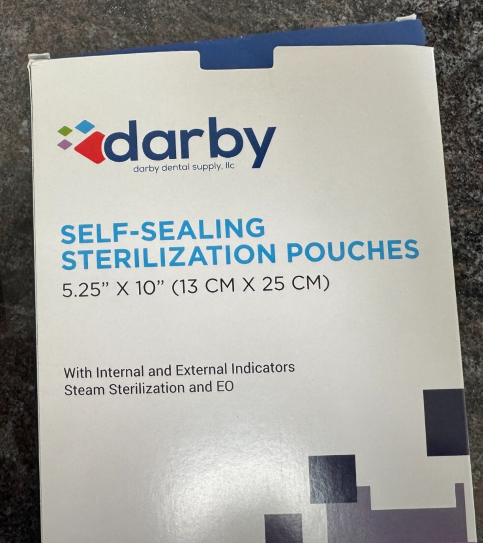 Sterilization Pouches 5.25″ x 10″ Darby – 1 Box (200/box)