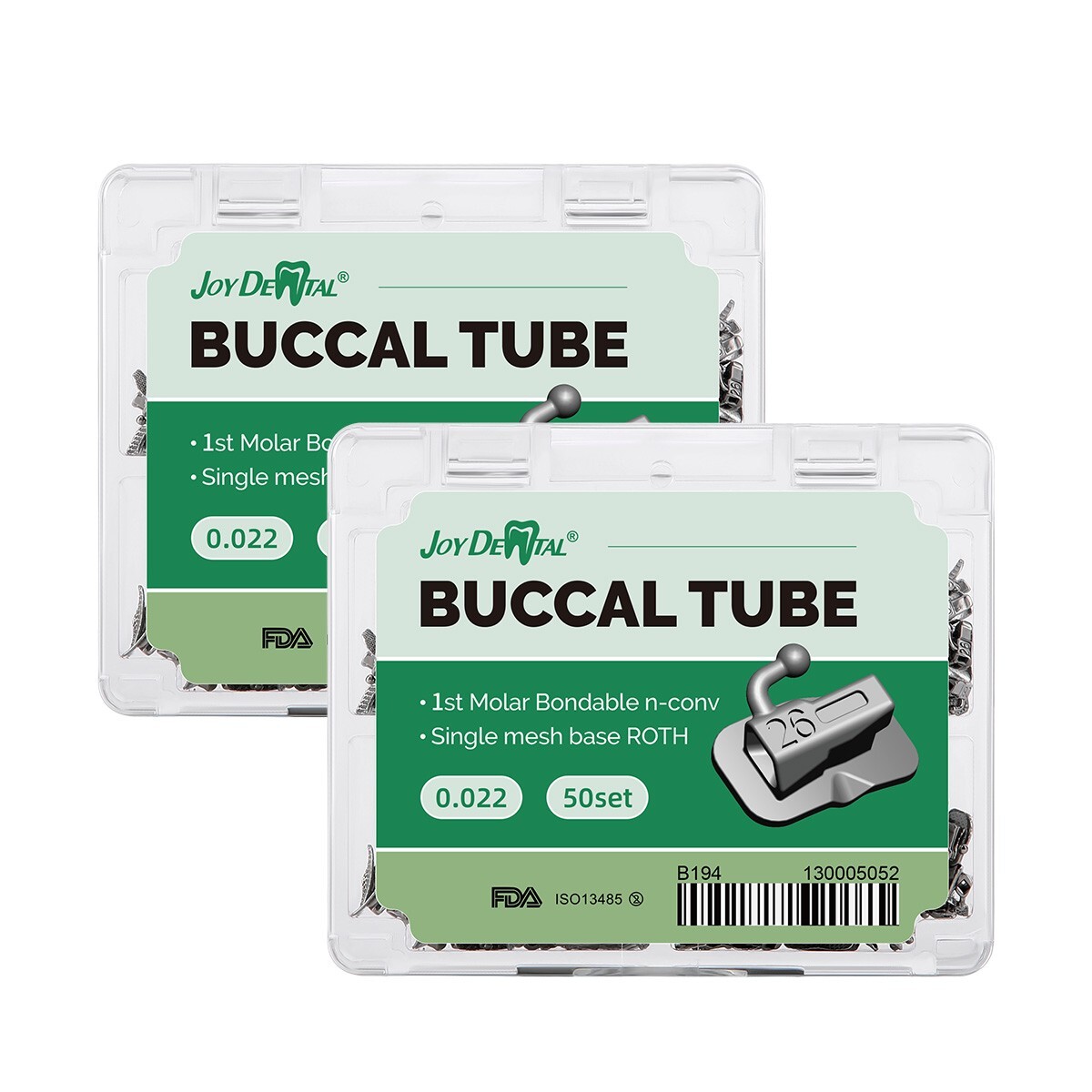 Dental Ortodoncia Tubos bucales de Roth 022 1er Molar Bondable Non-Convertible