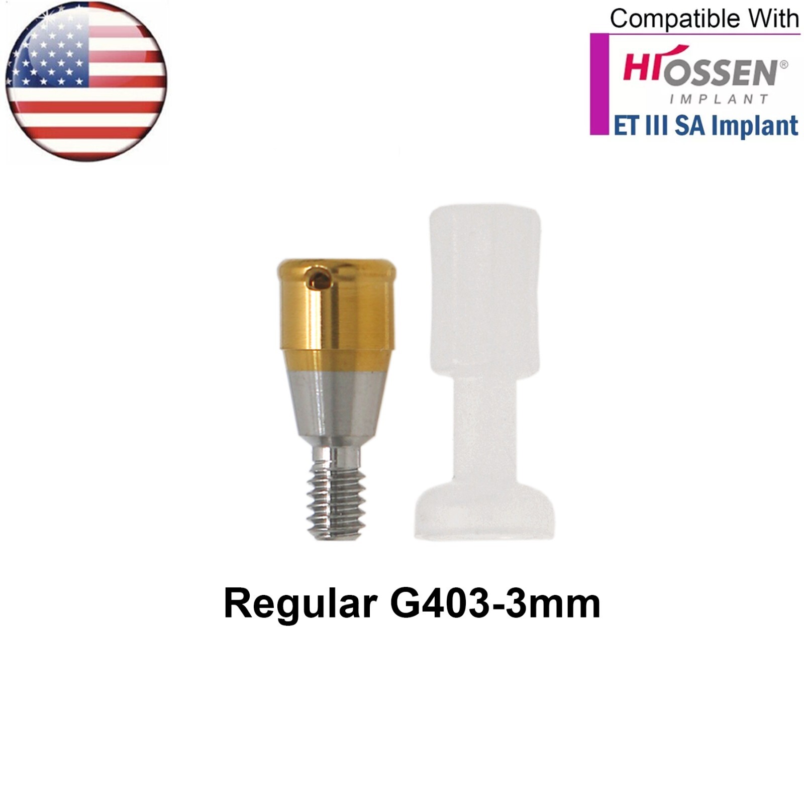US Dental Locator Attachment Abutment for Hiossen ET III /Osstem/Snucone Regular