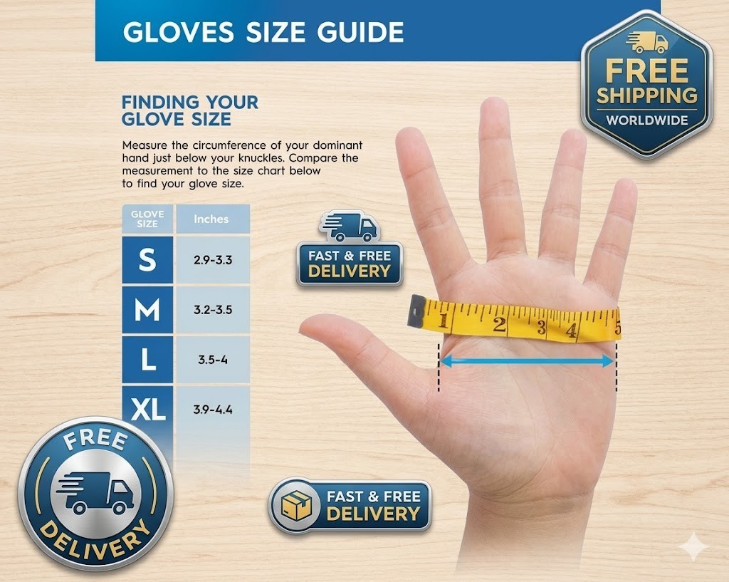 Kingfa Blue Nitrile Medical Gloves Powder & Latex Free Disposable 3 mil