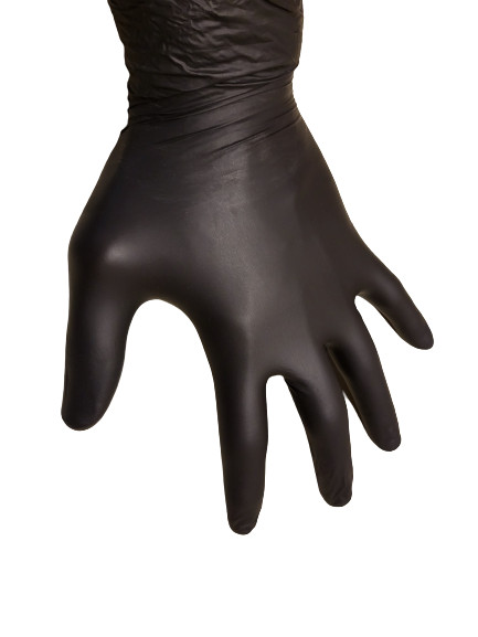 Black Nitrile Exam Glove Size Small, Medium, Large, XL (Box of 100)