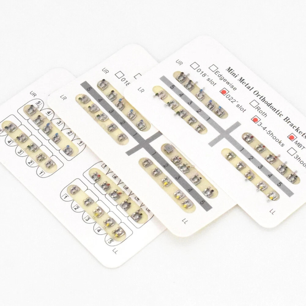 Dental Orthodontic Bracket Mini Standard MBT Roth.022 MIM Monoblock 3 4 5 Hook