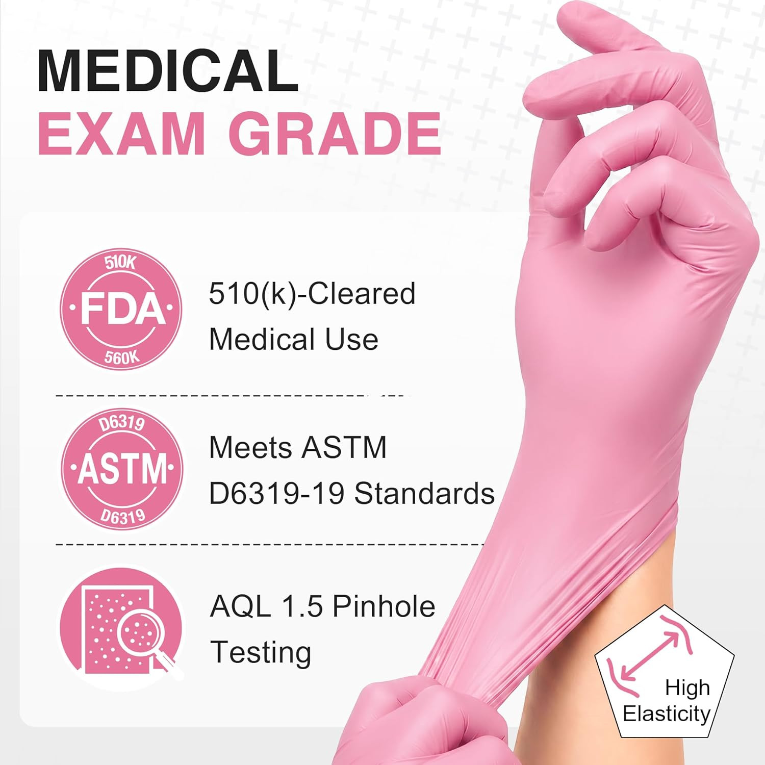 Schneider Medical Nitrile Exam Gloves, 4-Mil Medical Gloves Disposable Latex Fre