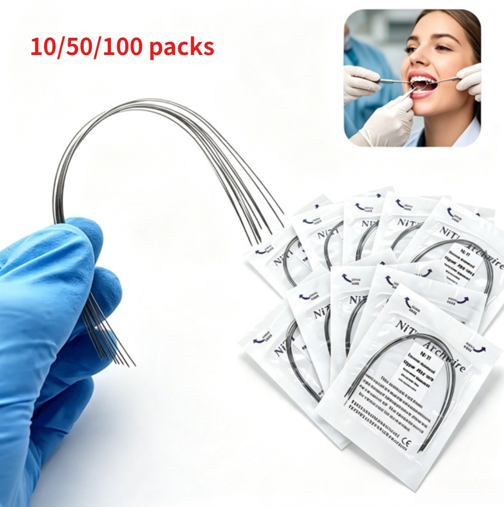 Dental Ortho Heat Thermal Activated Niti Rectangular Natural Form Arch Wire