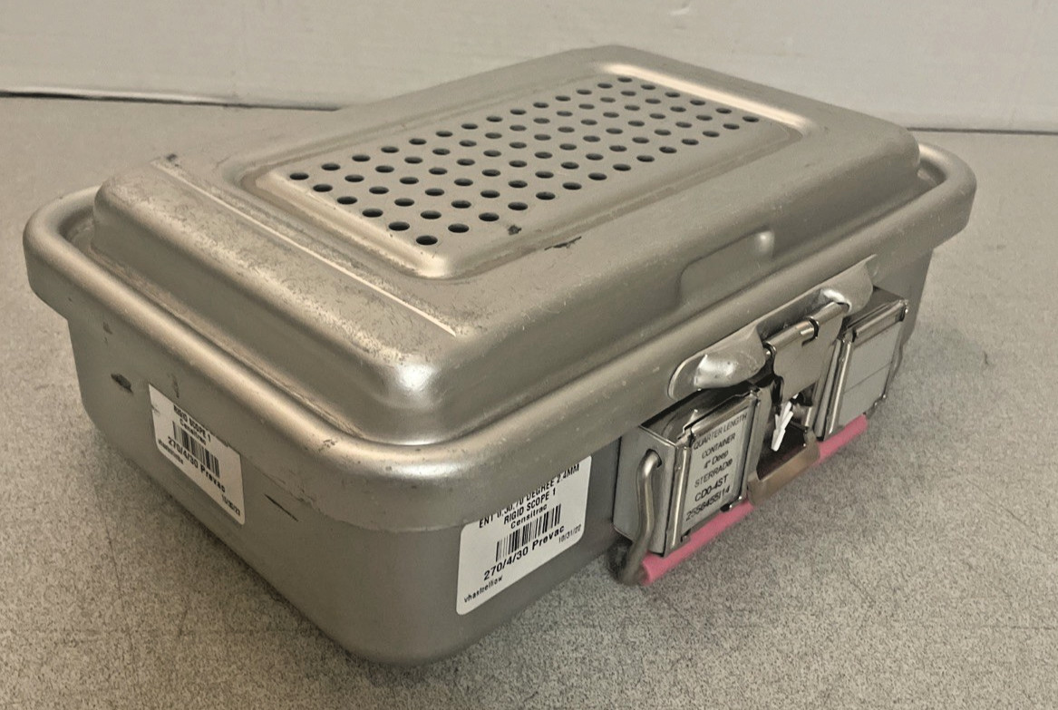 New V. Mueller Genesis CD0-4ST 12″x 8″x4″ Solid Sterilization Container + Trays