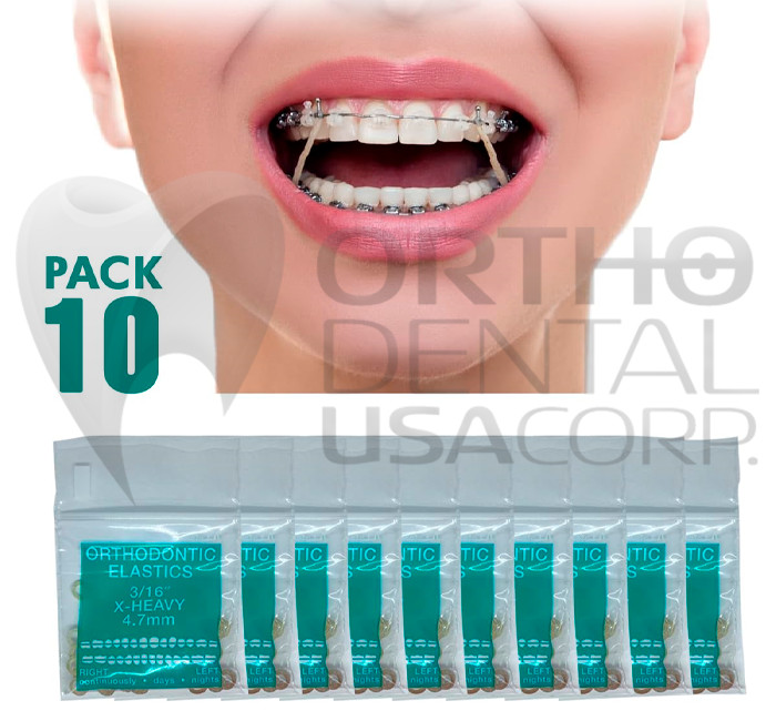 US Dental Ortho Elastics Latex Braces Orthodontic Rubber Bands 3.5,5.0,6.5 oz