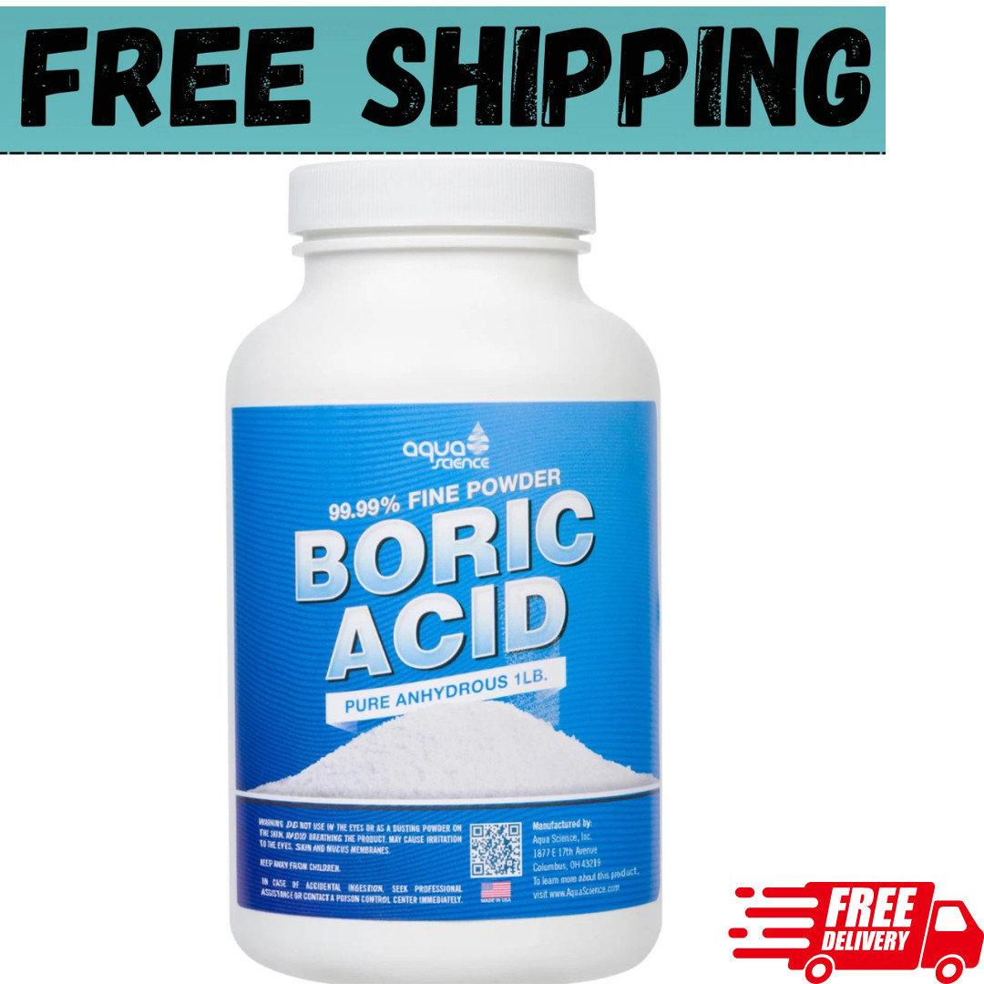Boric Acid Powder 1Lb 99.9% Industrial Grade Strength Fine Powder Multipurpose
