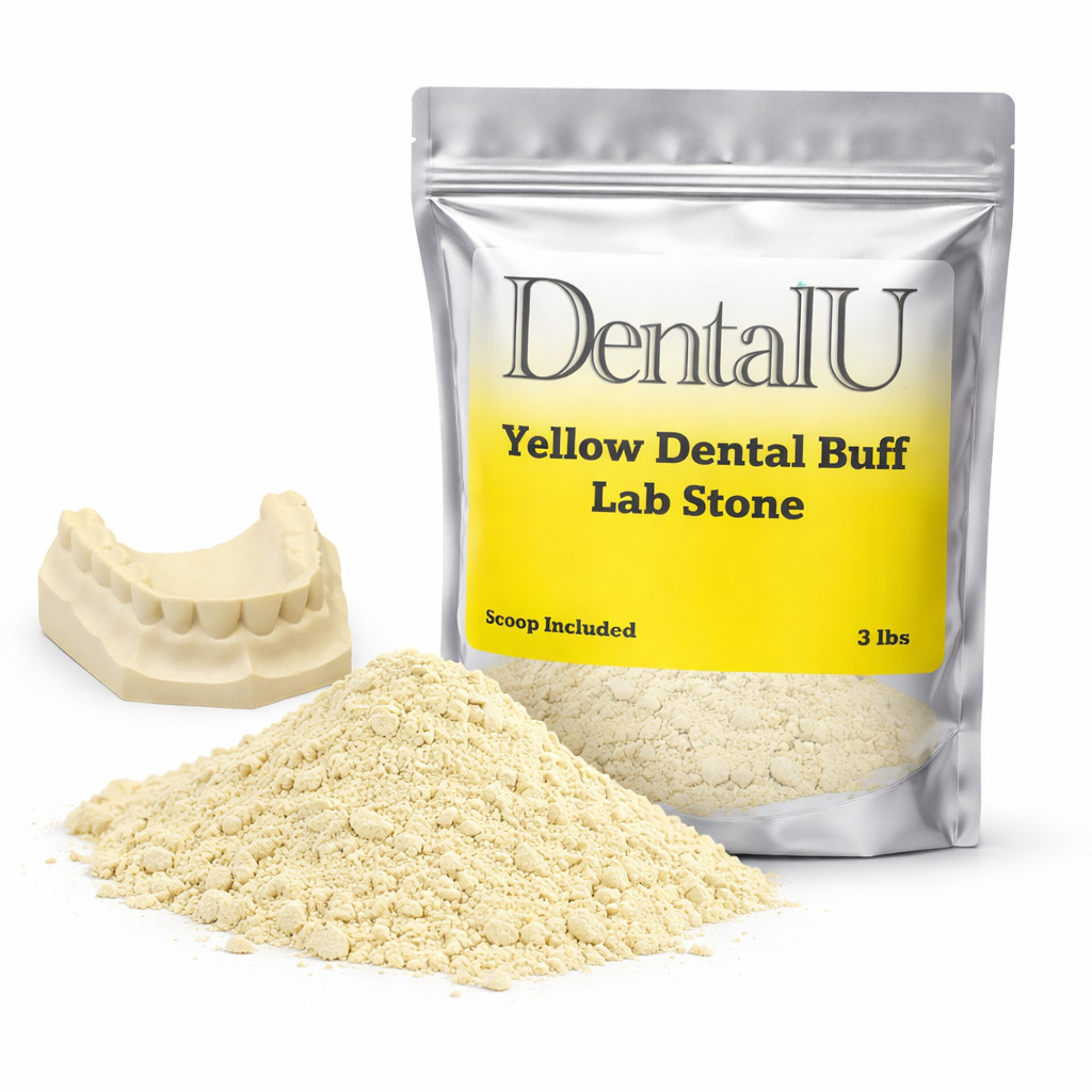 1 – 5 LBS Dental Yellow Buff Stone Dental Labs – All Purpose Compound – Scoop