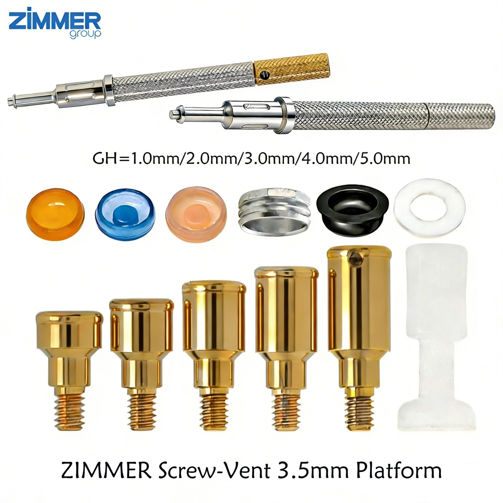 US Zest Locator Overdenture Abutment for ZIMMER TSV 3.5/4.5 Internal Hex Platfor