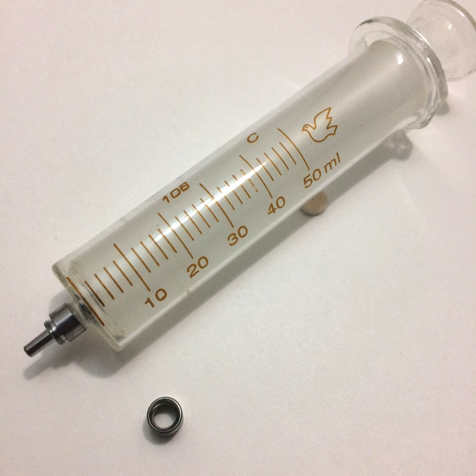 5 mL 10 ml 20 mL 50 mL GLASS SYRINGE LUER LOCK TIP / SLIP TIP DISPENSER NEW USA