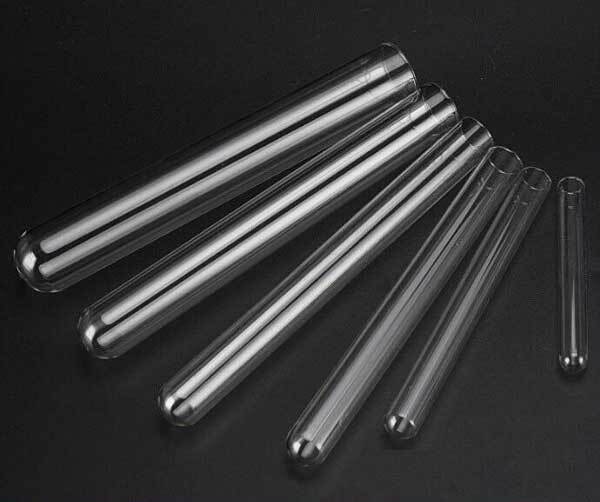 5ml-135ml Round-bottomed Glass Tubes High Temperature Chemistry Sample Container