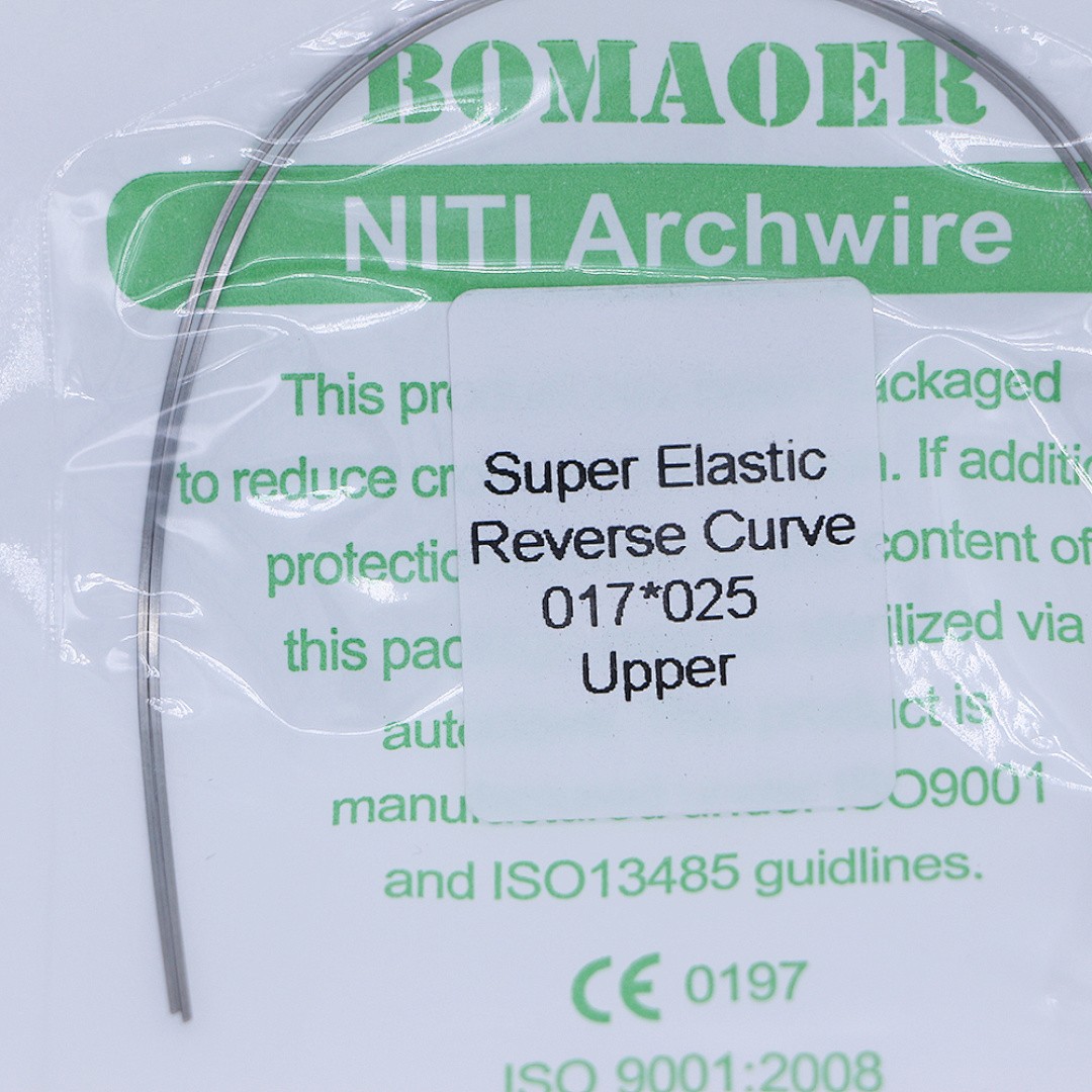 1×Dental Orthodontic Niti Rectangular Arch Wires Reverse Curve 17×25 Upper