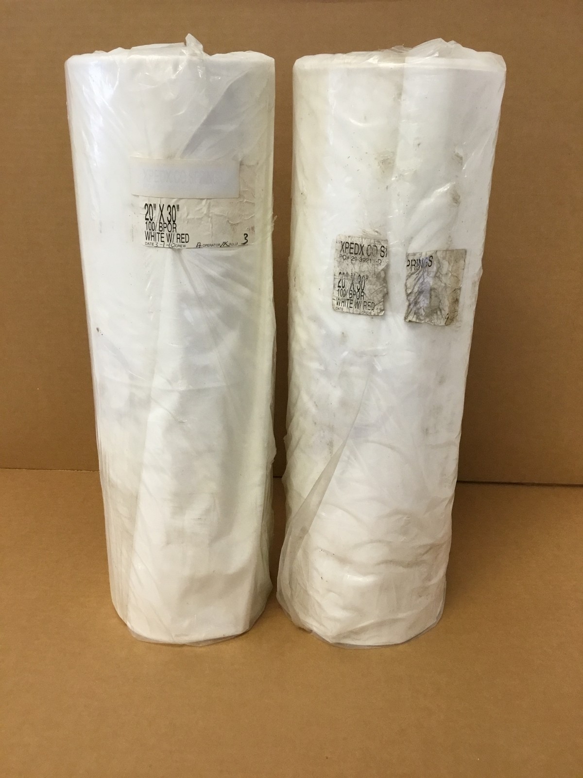 NEW 20″ x 30″ Biohazard Waste Bags White Red Heavy Duty 100 Bags/Roll FREE SHIP
