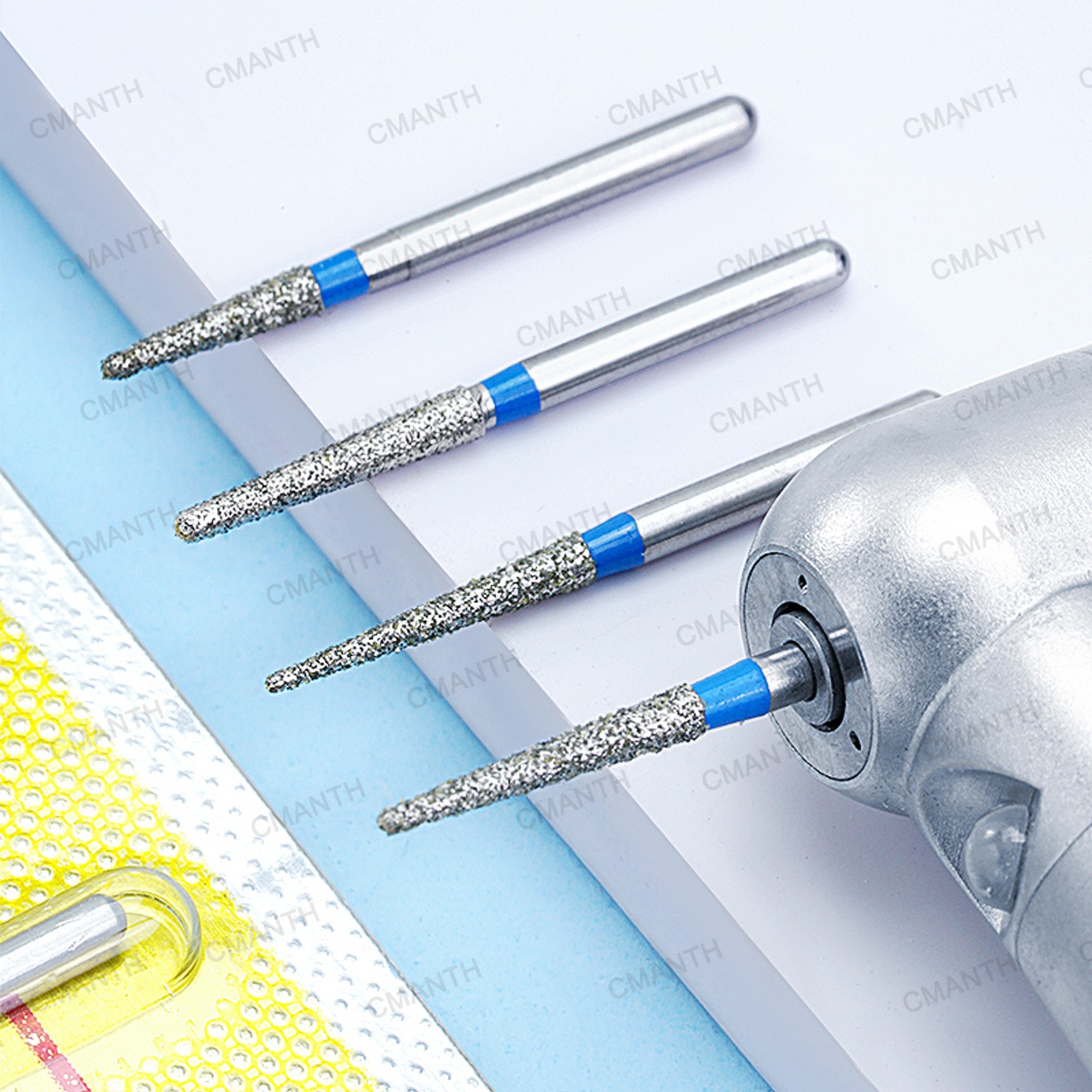 20Pcs Dental FG Diamond Burs For High Speed Handpiece FrictionGrip Polishing Bur