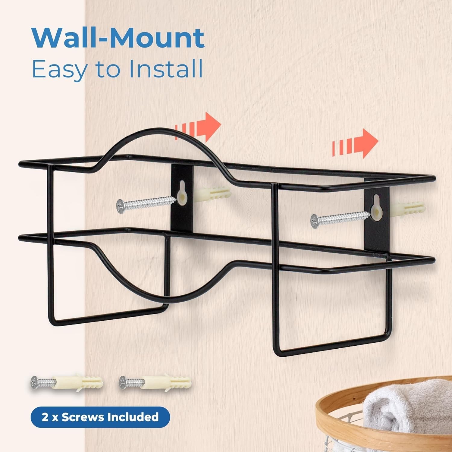 2 Pack Single Glove Holder for Wall Mount, Wire Rack Disposable Gloves Box Ho…