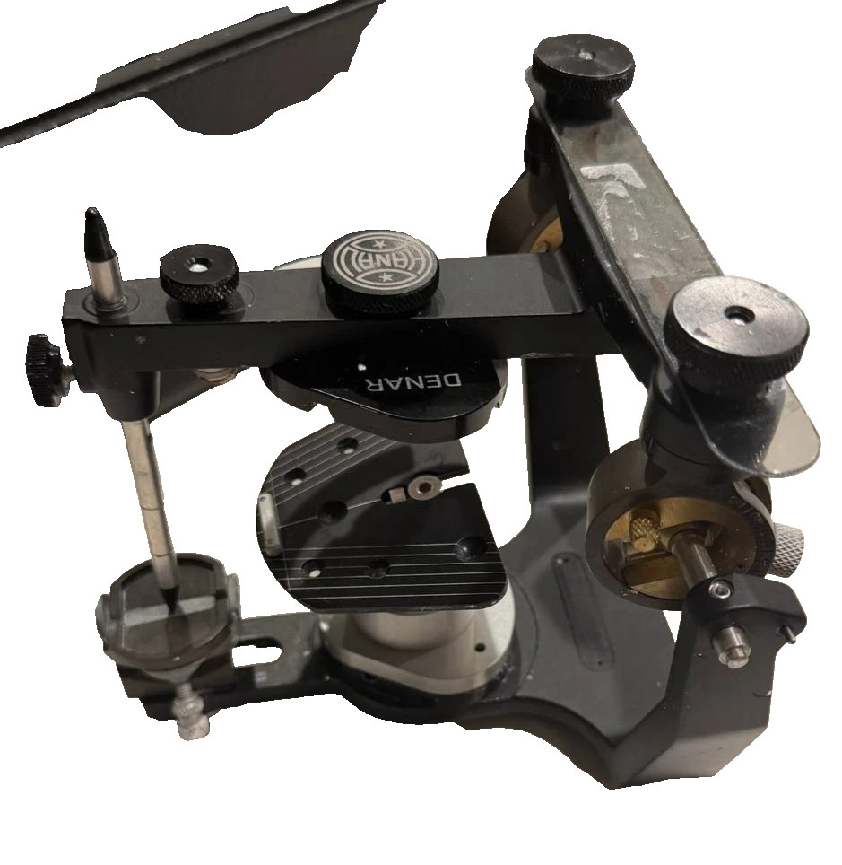 Hanau Wide Vue Arcon Semi Adjustable Dental Articulator Mounting Table w Case