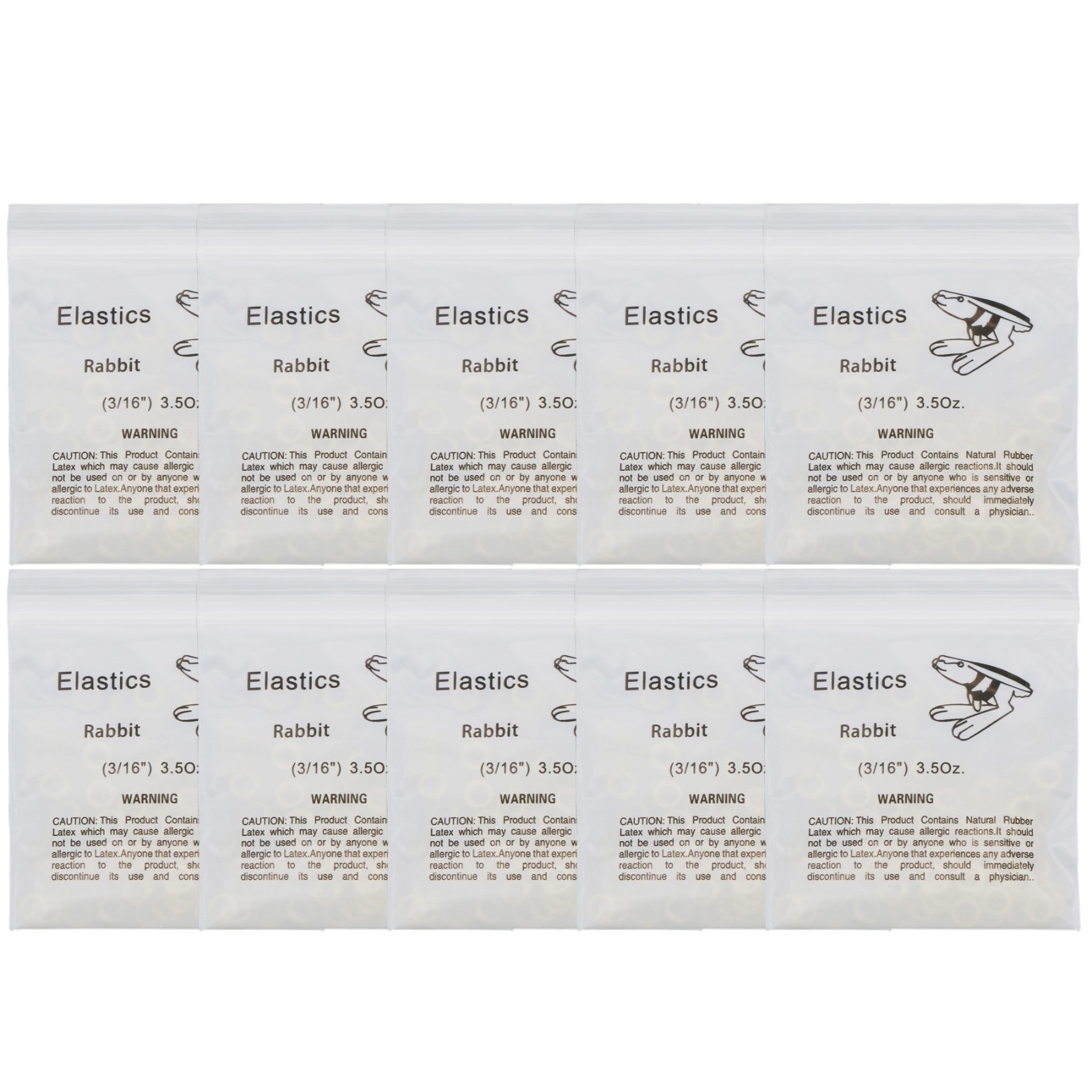 US Dental Orthodontic Rubber Bands Ortho Elastics Latex Brace 15 Size For Choice