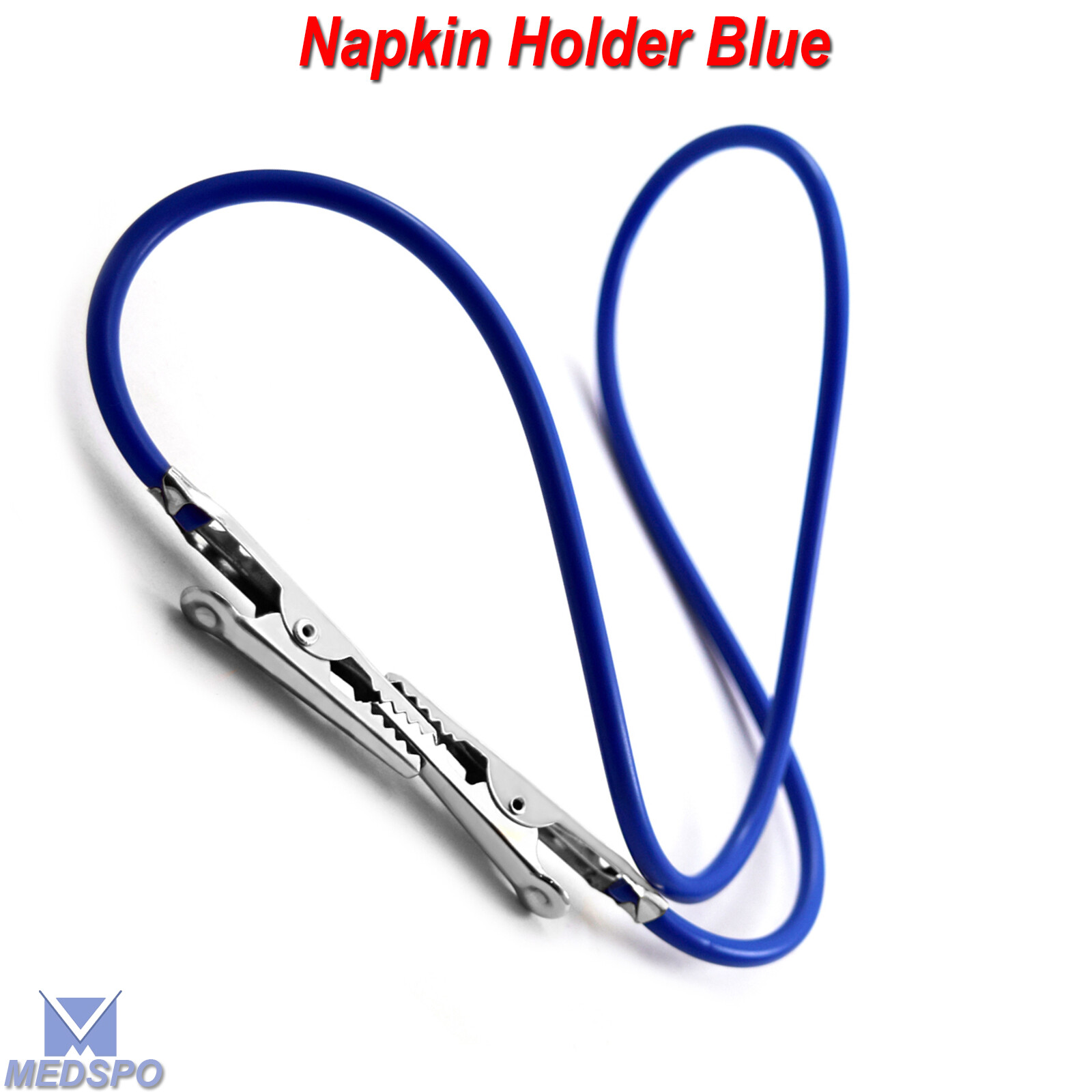 Napkin Holder Surgical Dental Bib Clips Silicone Bib Clip Holder Blue Color