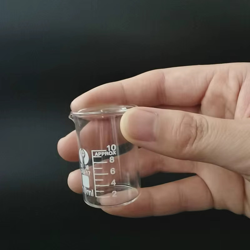 1Set Low Form Glass Beaker 5 10 25 50 100ml Borosilicate Measuring Lab Glassware