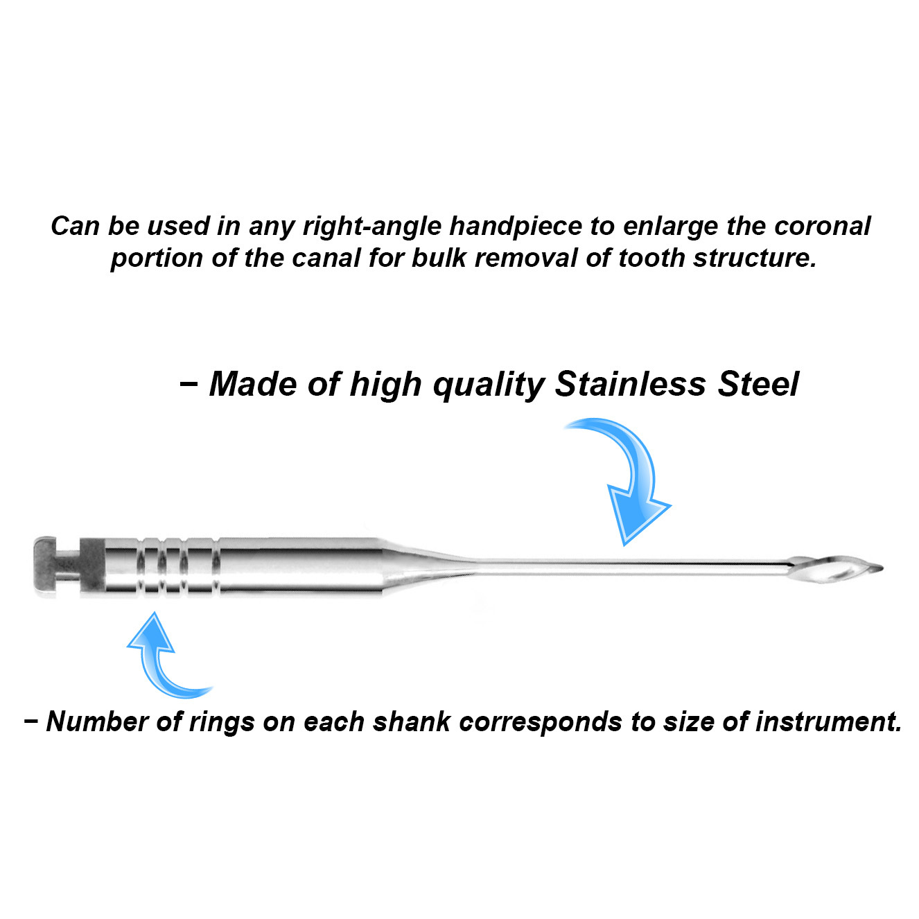 Dental Endodontic GATES DRILLS 6 Pieces per Pack Best Quality Sizes 1 – 6 all