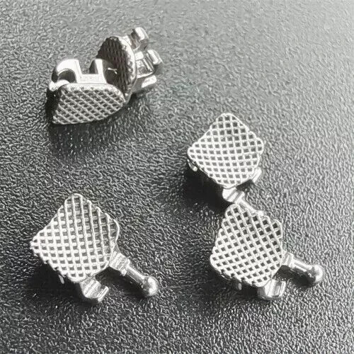1-200 Sets Dental Orthodontic Metal Brackets Mini Roth 022 345 hooks Mesh Base