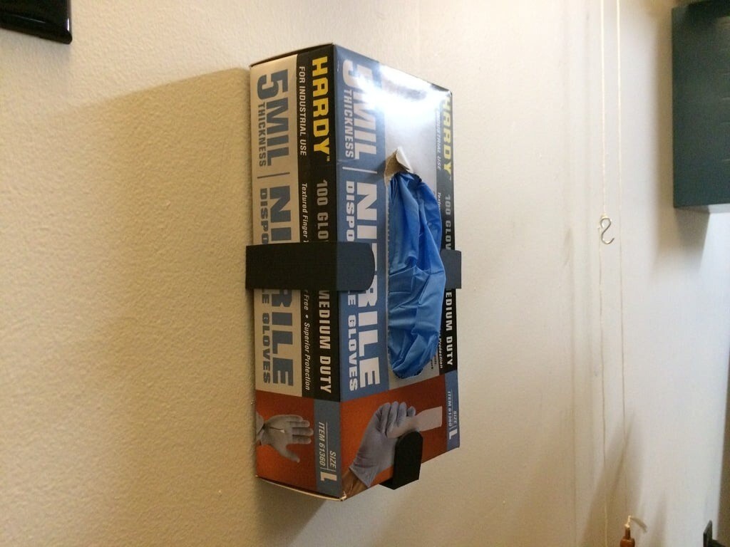 Nitrile & Latex Glove Box Dispenser Wall Mount Holder Bracket