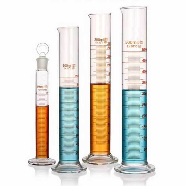 Wholesale 5ml-1000ml Transparent Measuring Cylinder with Stopper Lab Glassware