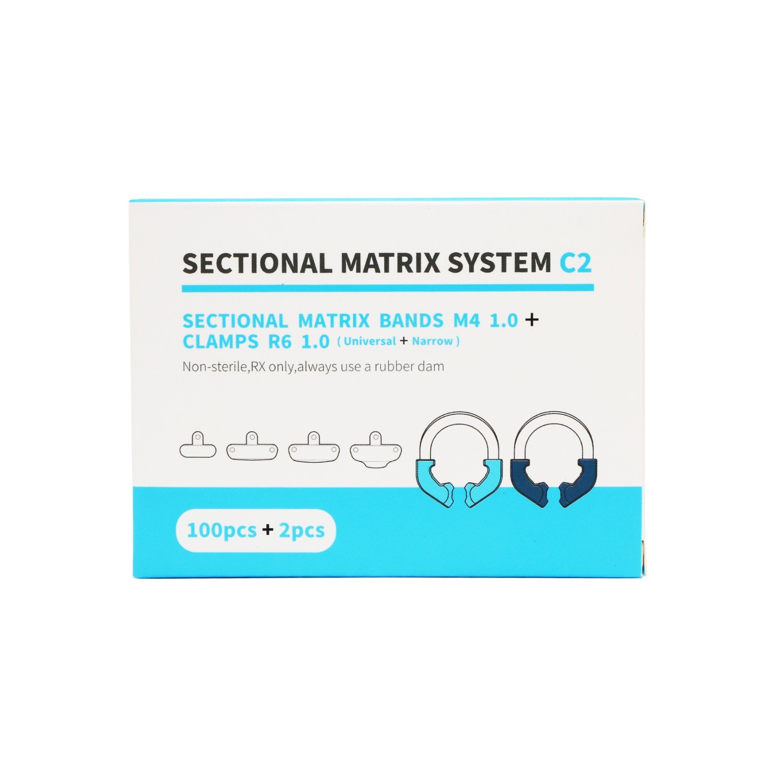 Dental Matrix Bands Ring Sectional Matrice Clamp Fit Garrison Palodent V3 System