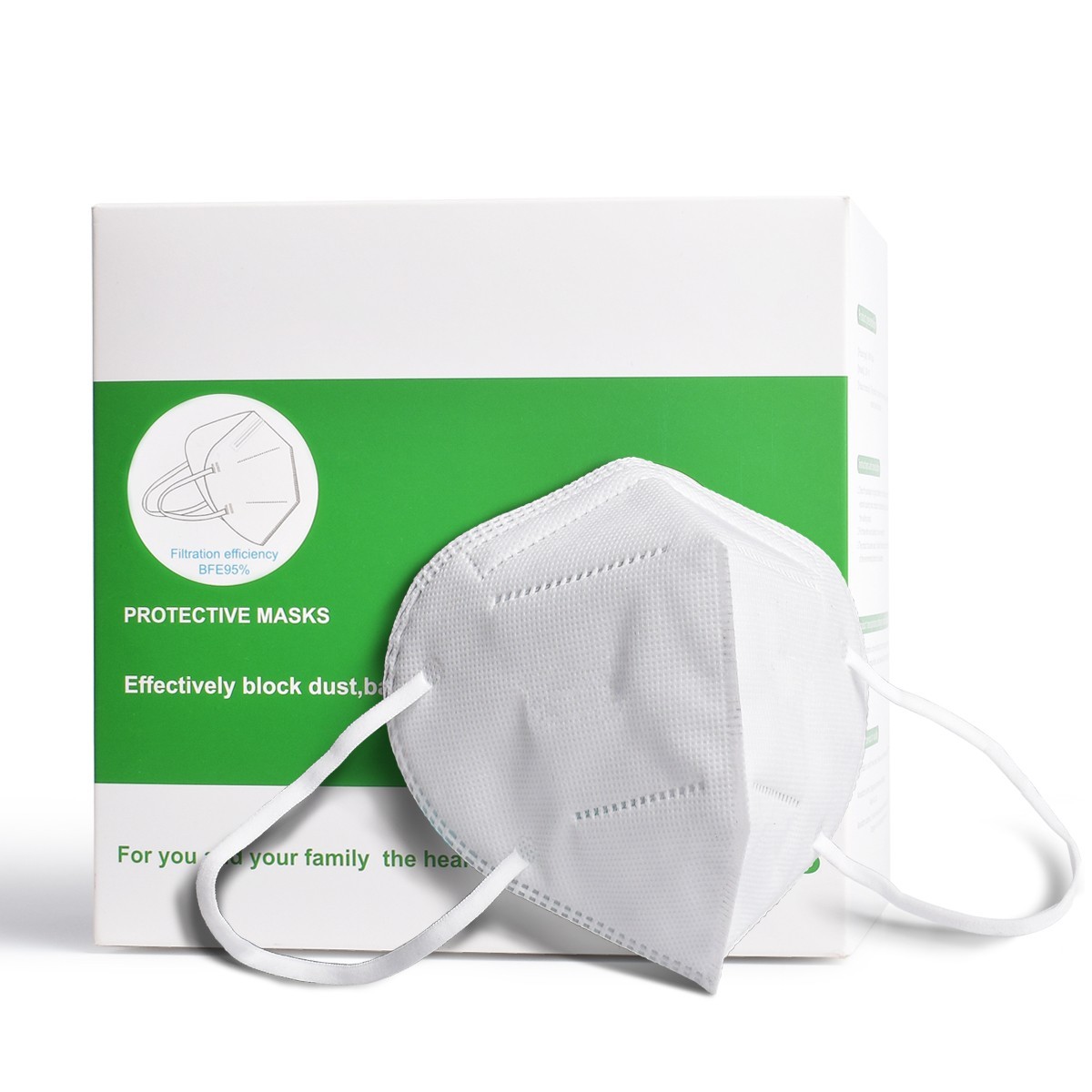 20 Pack Facial Protection mask Dust-proof Adjustable Headgear Full Face