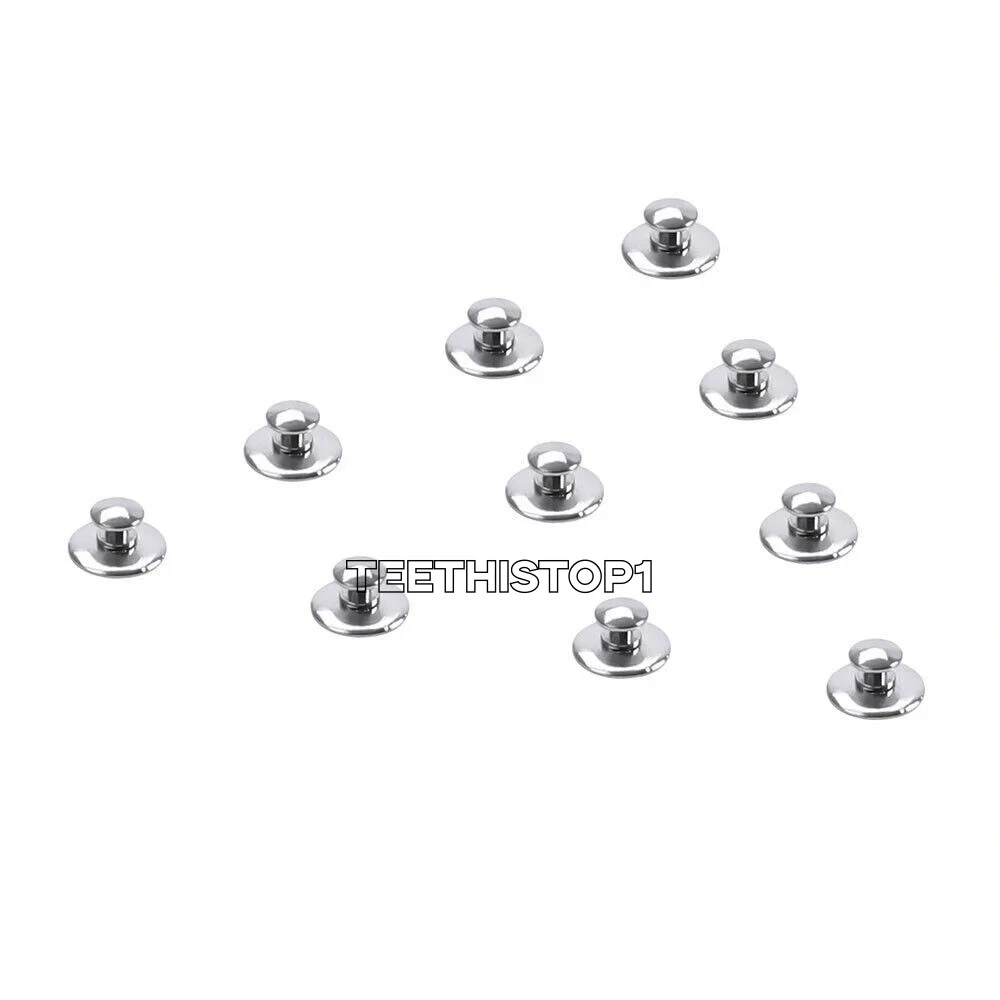 50 Pcs Dental Supplies Orthodontic Ortho Lingual Buttons for Bondable Round Base