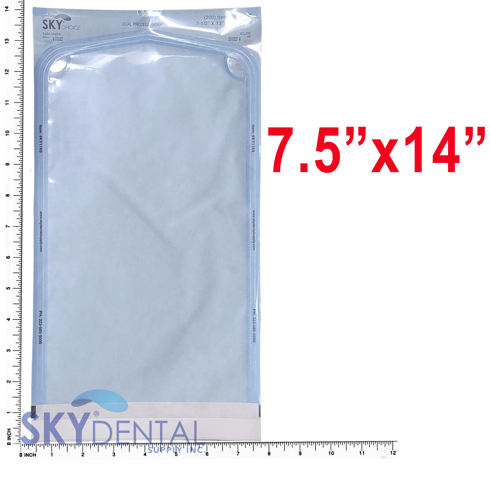up to 2400 Sterilization Pouches 7.5″ x 14″ Dental Medical Self Seal Pouch Bag