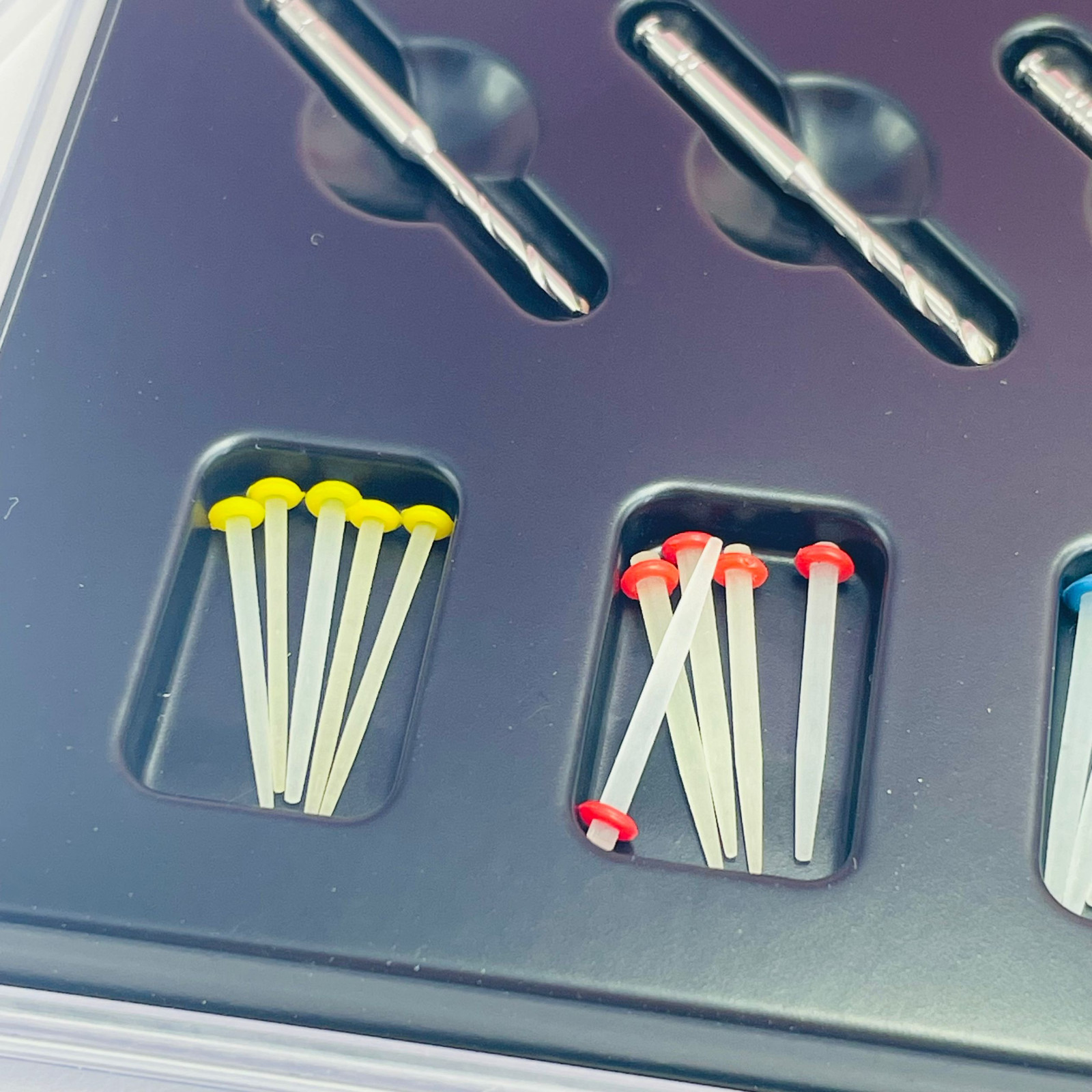 1Box Dental High-intensity Quartz straight Pile Fiber Resin Post postes de fibra