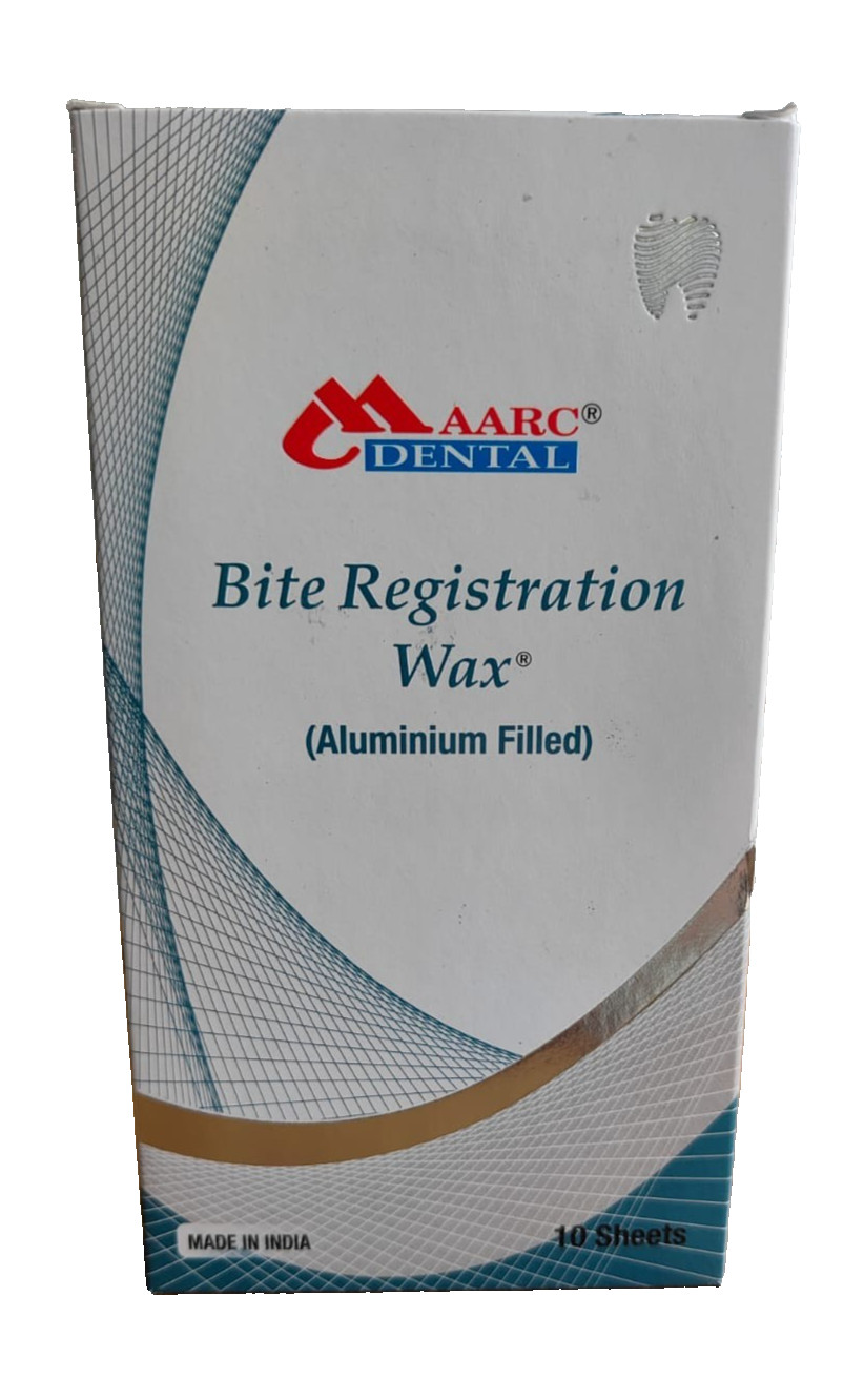 Maarc Bite Registration Wax Aluminium Filled 10 Sheets Dental Occlusal Wax II FS