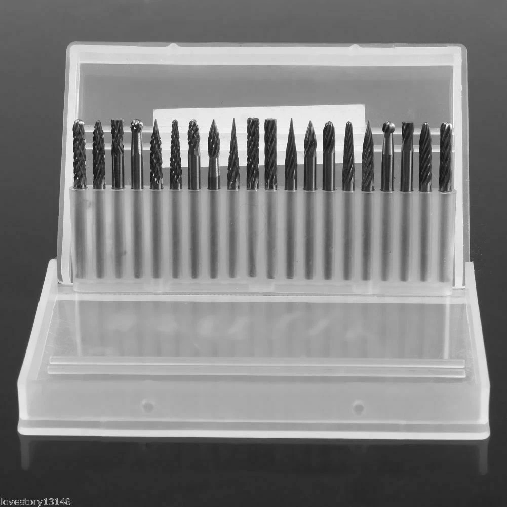 20 Pcs/Pack Lab Dental Tungsten Carbide Rotary Burr Rotary Tool Milling Drill