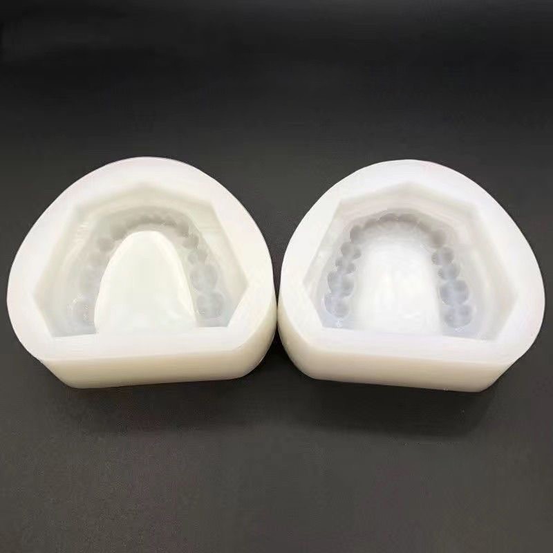 Dental Plaster Model Mold Mould of Edentulous Jaw Complete Cavity Block Silicone