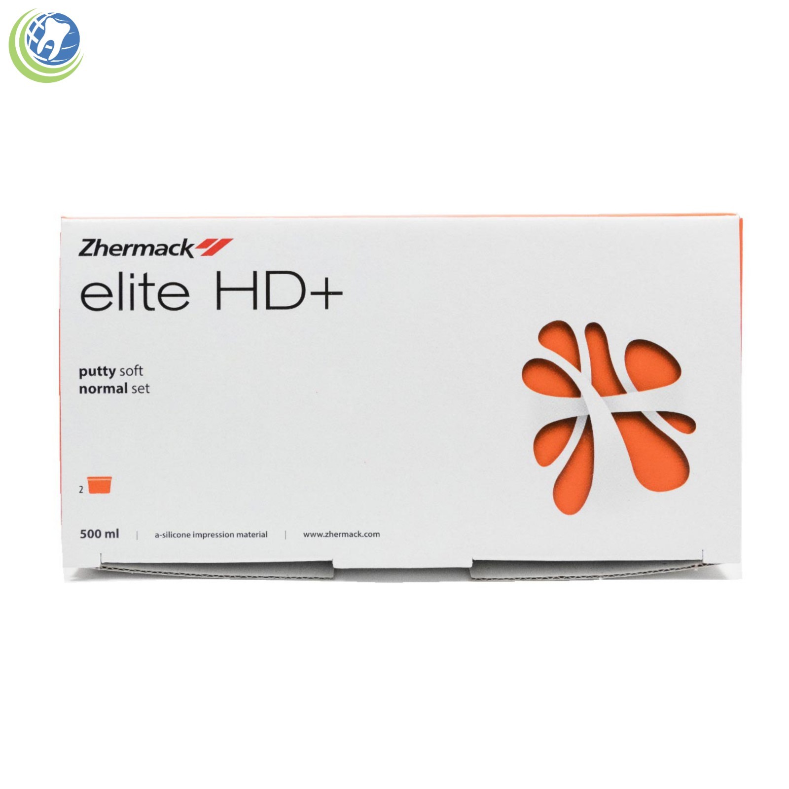 DENTAL IMPRESSION SILICONE PUTTY ELITE HD+ SOFT NORMAL SET 500ML ZHERMACK
