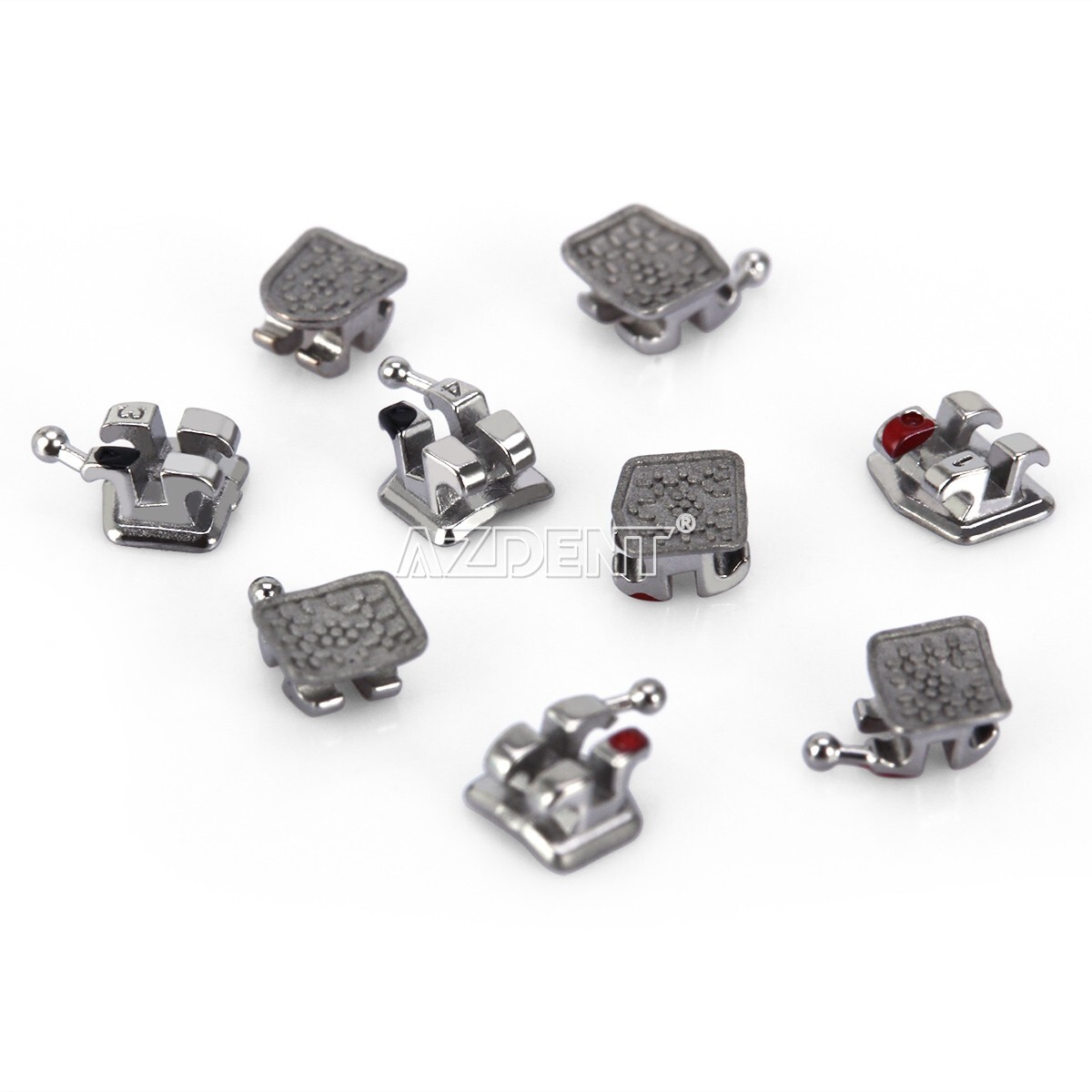 10Box AZDENT Orthodontic Dental Bracket Monoblock MIM Mini Roth.022 345 Hooks